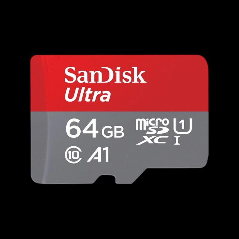 SanDisk MicroSDXC 64GB Ultra A1 + Adaptador Clase 10