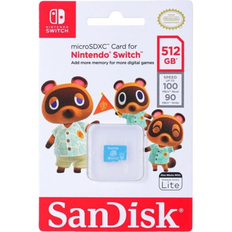 Emballage de la Mémoire Flash SanDisk SDSQXAO-512G-GNCZN 512GB