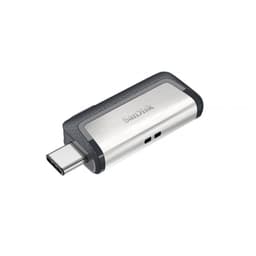 SanDisk Ultra Dual USB-C/USB 3.2 256GB Preto/Prata - Unidade Flash USB