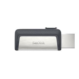 SanDisk Ultra Dual USB-C/USB 3.2 256GB Preto/Prata 