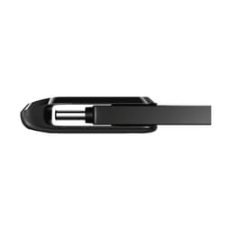 SanDisk Ultra Dual Drive 128GB USB Tipo C Negro/Plata - Pendrive USB vista lateral