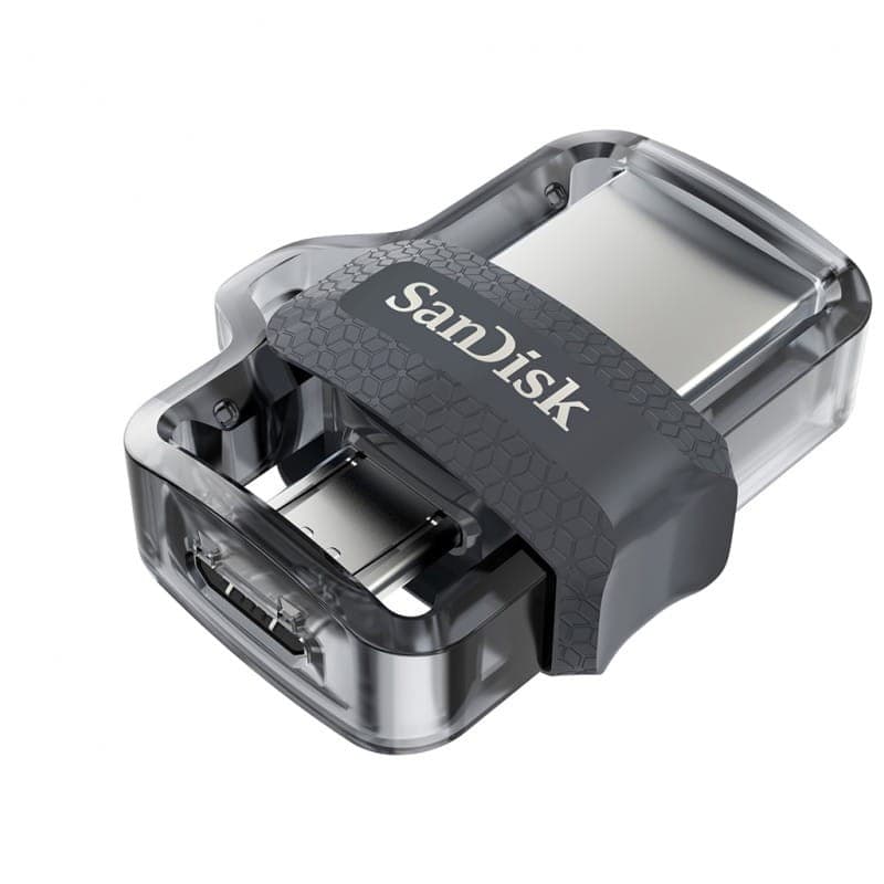 SanDisk Ultra Dual Drive m3.0 128GB USB 3.2 Preto/Prata - Unidade Flash USB - Fechado