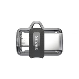SanDisk Ultra Dual Drive m3.0 128GB USB 3.2 Preto/Prata - Unidade Flash 