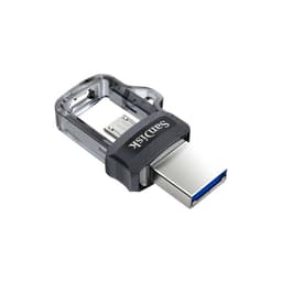 SanDisk Ultra Dual Drive m3.0 128GB USB 3.2 Preto/Prata 