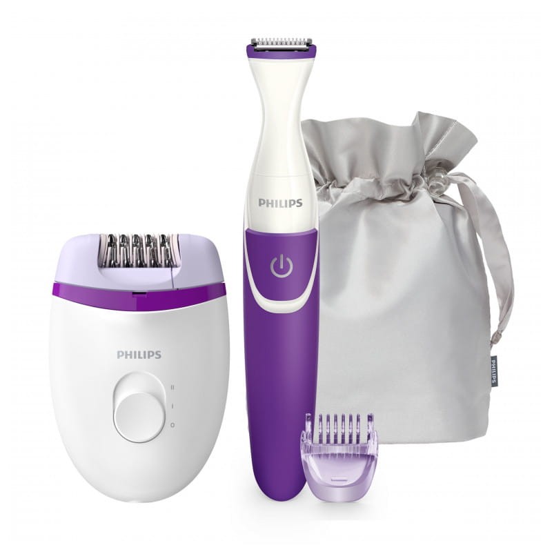 Depiladora Philips Satinelle Essential Violeta, Blanco - Ítem