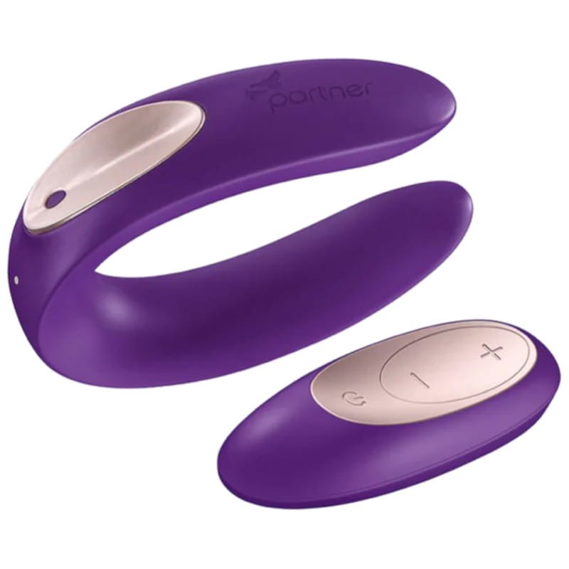 Satisfyer Partner Plus Remote Violeta - Vibrador de Dupla Estimulação - Item