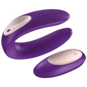 Satisfyer Partner Plus Remote Violeta - Vibrador de Dupla Estimulação
