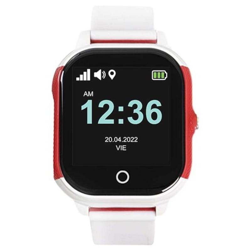 SaveFamily Junior Smartwatch para Jóvenes Blanco/Rojo