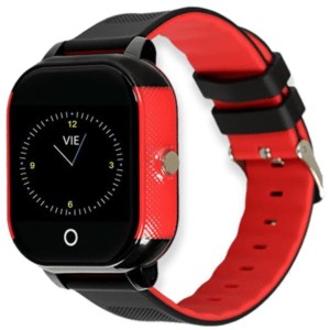 SaveFamily Junior Smartwatch pour Enfants 2G GPS Noir/Rouge - Montre Connectée