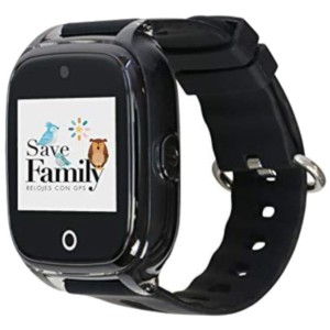 SaveFamily Superior Smartwatch pour Enfants 2G GPS Noir - Montre Connectée - Non Scelle