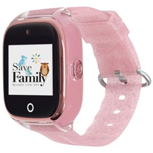 SaveFamily Superior Montre Connectée pour Enfants 2G GPS Rose - Montre Connectée