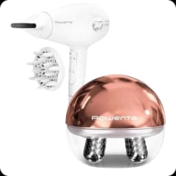 Secador de cabelo + Massajador facial Rowenta CV6602ES 2400W Branco