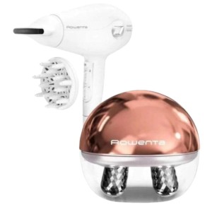 Sèche-cheveux + masseur facial Rowenta CV6602ES 2400W Blanc