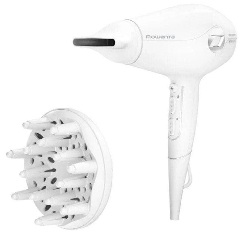 Secador de cabelo + Massajador facial Rowenta CV6602ES 2400W Branco - secador de cabelo e acessórios