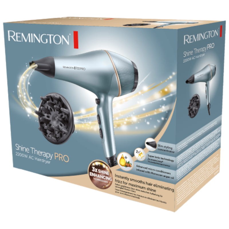 Sèche-cheveux Remington AC9300 avec 2200W et de couleur bleue