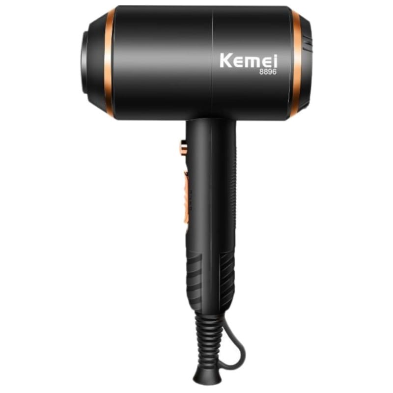 Secador de Pelo Kemei KM-8896 SuperPower 4000W 4 en 1 Negro/Dorado - Ítem