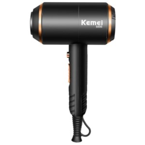 Secador de Cabelo Kemei KM-8896 SuperPower 4000W 4 em 1 Preto/Dourado