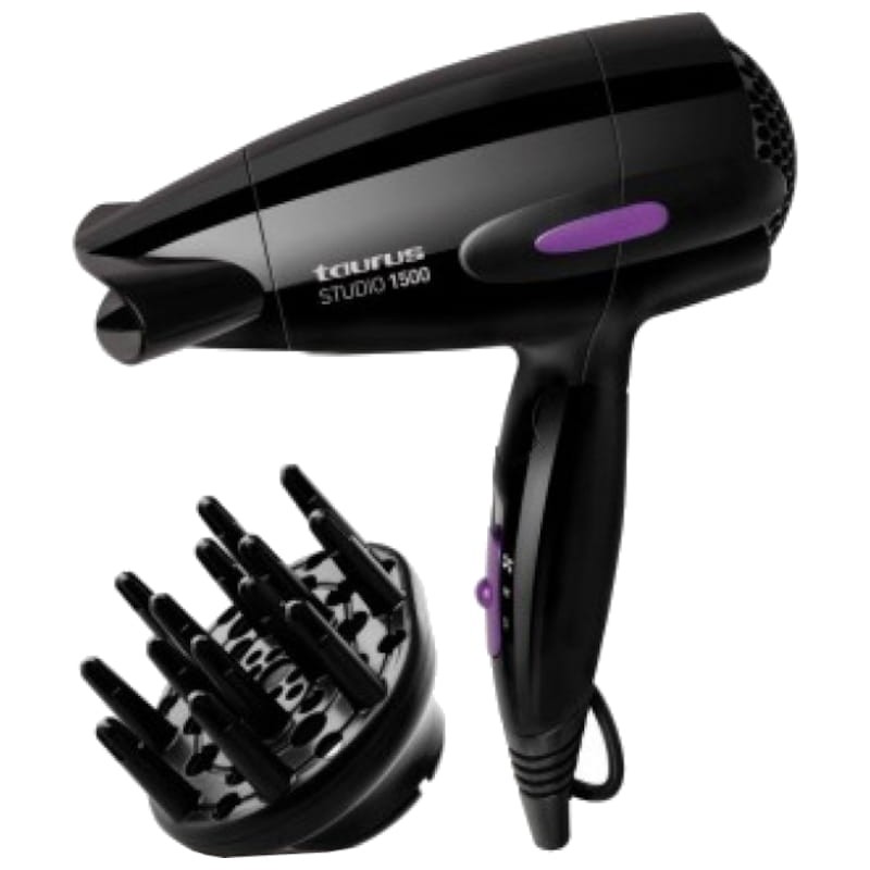 Secador de Pelo Taurus Studio 1500W Negro y Púrpura - Ítem