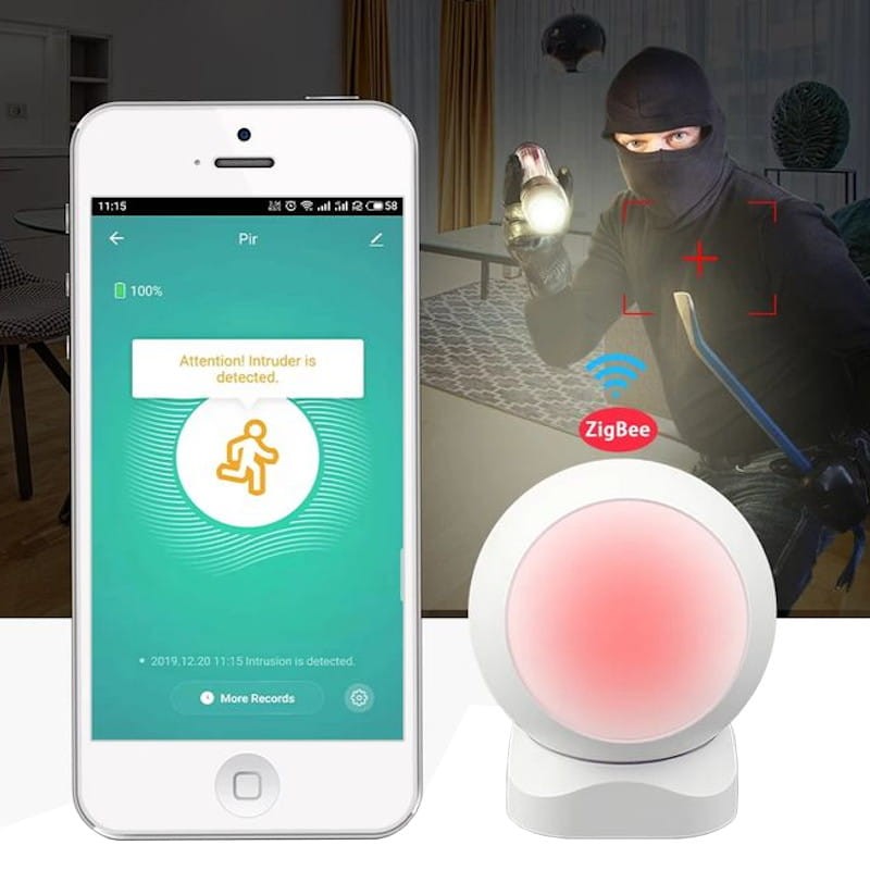 Sensor de Presencia Zemismart PIR Zigbee Magnético - Ítem1