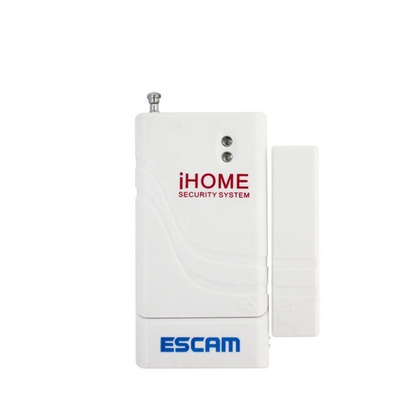 Sensor de Puerta ESCAM AS001 - Color blanco - Sensor Inteligente - Frecuencia de Transmisión 433.92MHz - Red de 64 Sensores ESCAM Conectados - Notificación en tu Móvil - APP - Funciona mediante Pila 23A (12V)