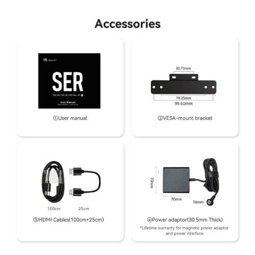 Beelink SER7 AMD Ryzen 7 7840HS/32GB/1TB/Radeon780 - Mini Pc - Item4