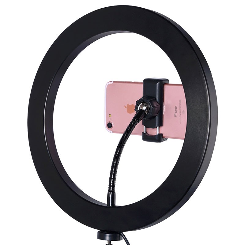 Conjunto de Gravação com Anel LED Ajustável 26cm + Tripé com Suporte Smartphone 210cm - Classe B Refurbished - Item1