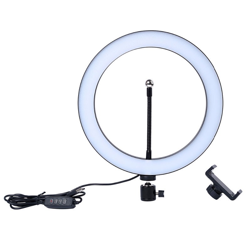 Conjunto de Gravação com Anel LED Ajustável 26cm + Tripé com Suporte Smartphone 210cm - Classe B Refurbished - Item2