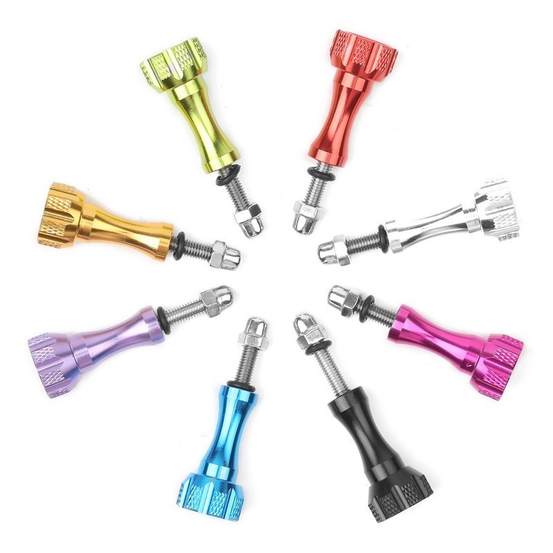 Set Tornillos de Aluminio CNC 1/4 - Accesorio Cámara Deportiva Rosa - Ítem2