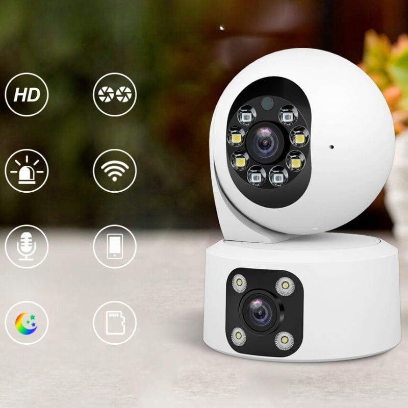 Caméra de surveillance SriHome SH049 (Double objectif) - Ítem1