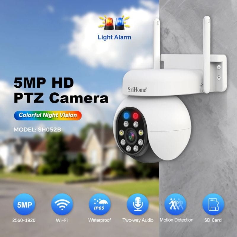 Câmara de vigilância SriHome SH052B 5MP (Wifi) - Item4