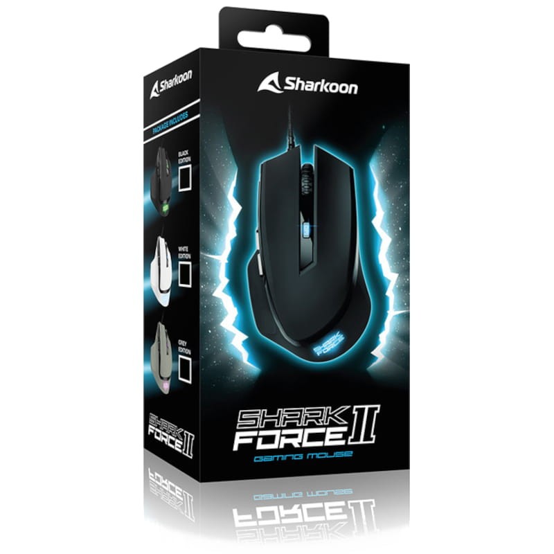 Sharkoon SHARK Force II USB Gris - Ratón Gaming - 4200 DPI - Ítem3