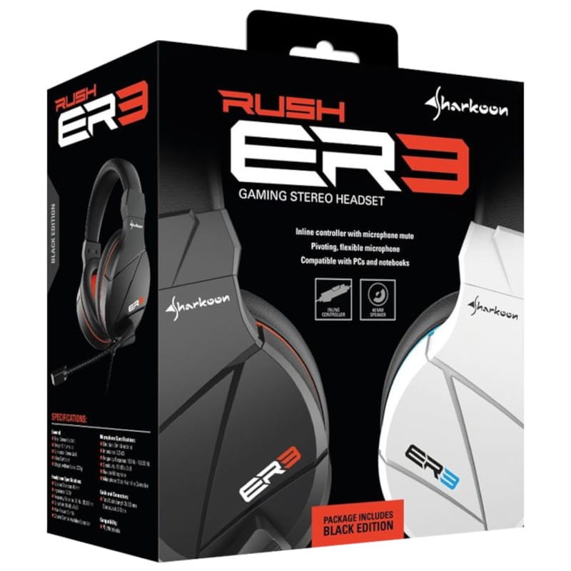 Auriculares Gaming RUSH ER3 Rojo - Ítem2