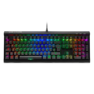 Clavier de jeu mécanique Sharkoon SKILLER SGK60 RGB USB-C ES Switch Marron