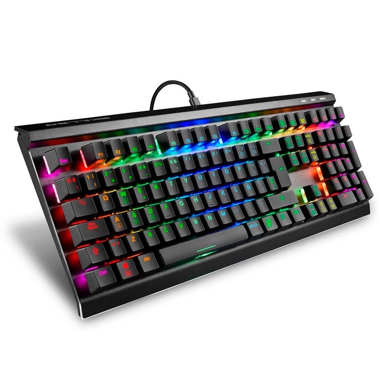 Teclado Mecánico Sharkoon SKILLER SGK60 RGB USB-C ES Switch Marrón - Ítem1