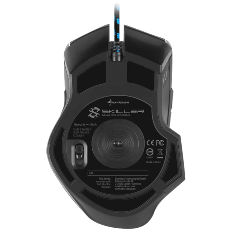 Sharkoon Skiller SGM1 USB 10800 DPI Negro - Ratón Gaming - Ítem1