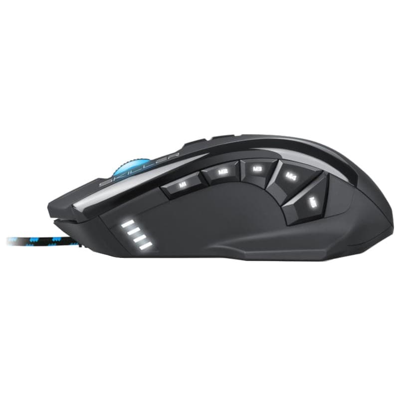 Sharkoon Skiller SGM1 USB 10800 DPI Negro - Ratón Gaming Vista lateral