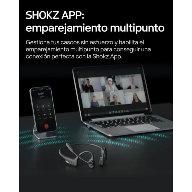 Shokz OpenComm 2 Standard Noir - Casque à conduction osseuse - Ítem8