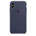 Capa em silicone para iPhone XS em cor Azul Noite - Item