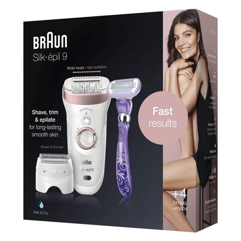 Épilateur Braun Silk-épil 9 9-870 rose, blanc - Ítem2