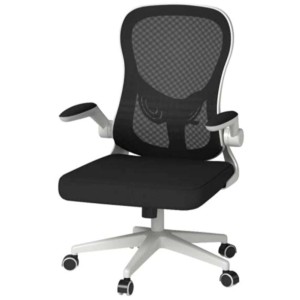 Hbada HDNY163WM Desk Chair White/Black