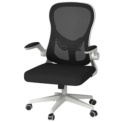 Chaise de Bureau Hbada HDNY163WM Blanc/Noir - Ítem