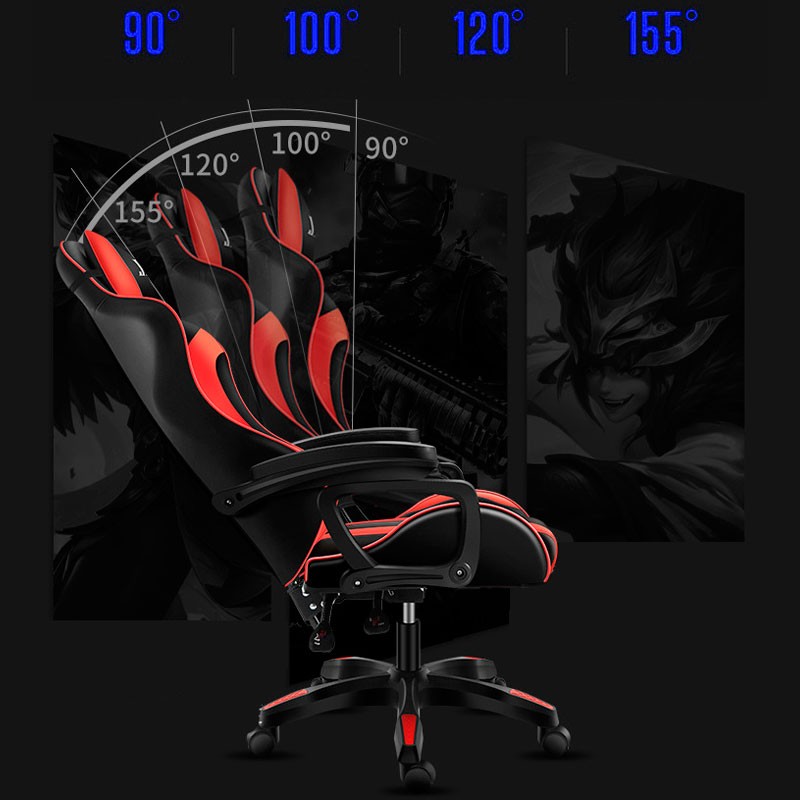 Cadeira Gaming PowerGaming Preto/Vermelho - Item2