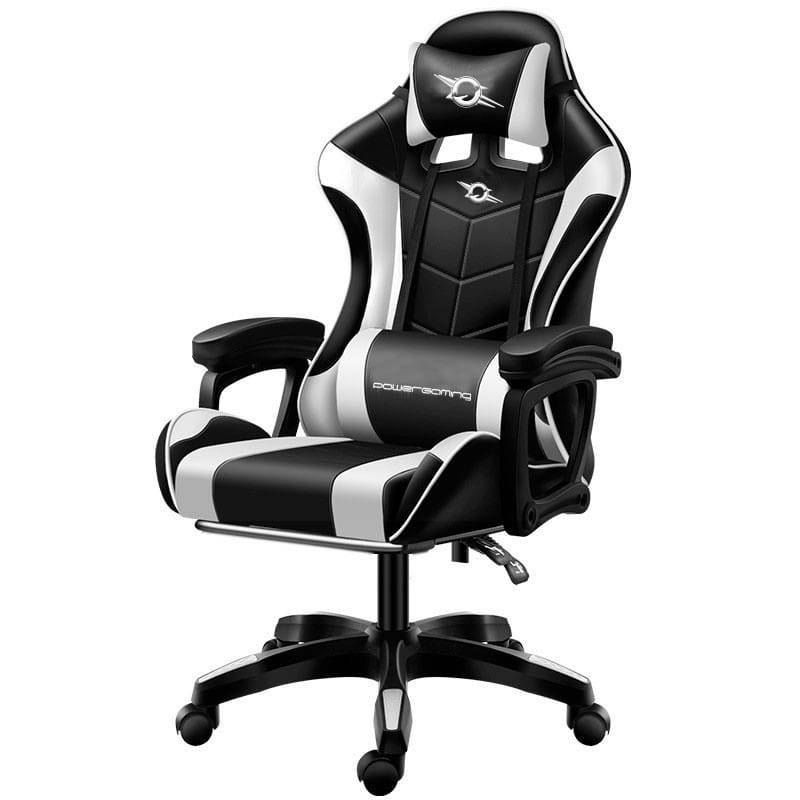 Gaming Chair 813 with Bluetooth Speaker and Massage White