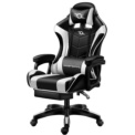 Gaming Chair PowerGaming Black/White with Footrest - Item