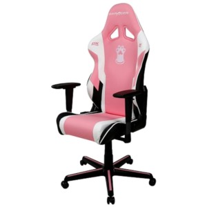 Cadeira Gaming DXRacer Racing R95 Rosa Branca