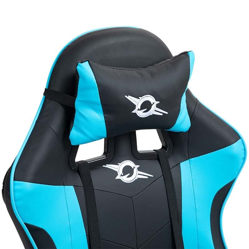 almofada cervical da Cadeira Gaming PowerGaming Preto+Azul
