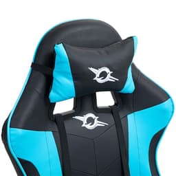 almofada cervical da Cadeira Gaming PowerGaming Preto+Azul