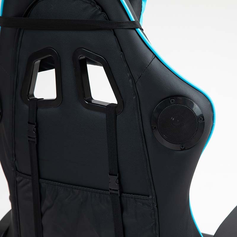 PowerGaming Cadeira altifalante massagem Preto+Azul - Item9