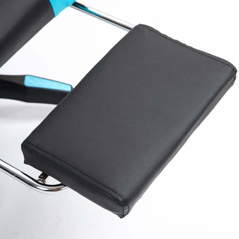 apoio para pés da Cadeira Gaming PowerGaming com 7 pontos de Massagem e Apoio para Pés Preto+Azul