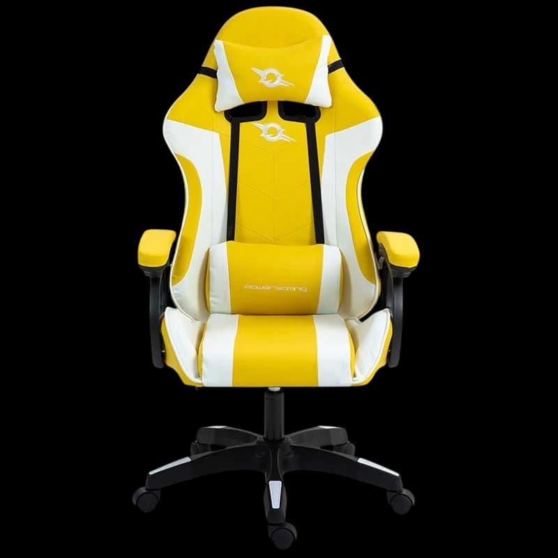PowerGaming Cadeira Branco+Amarelo